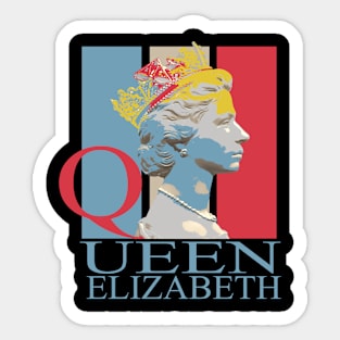 Queen Elizabeth Sticker